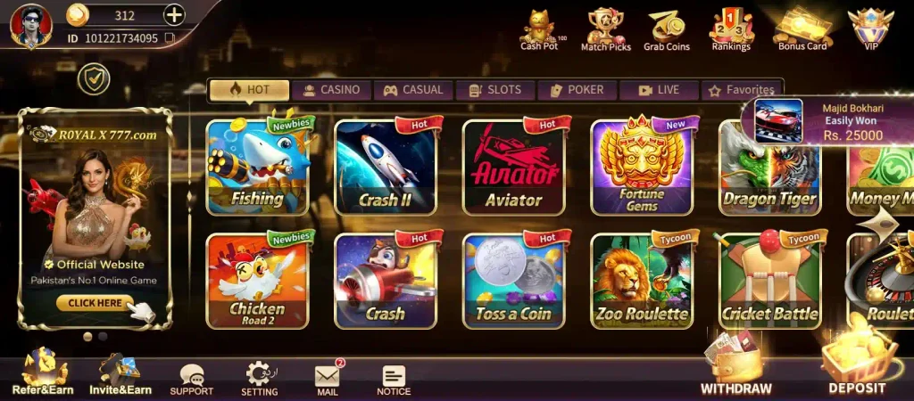 Royal X Casino Game